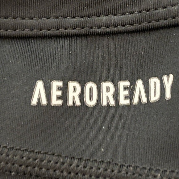 Adidas Aero Ready Capri Size Medium Pockets Drawstring Waist Zipper Mesh - Picture 13 of 15